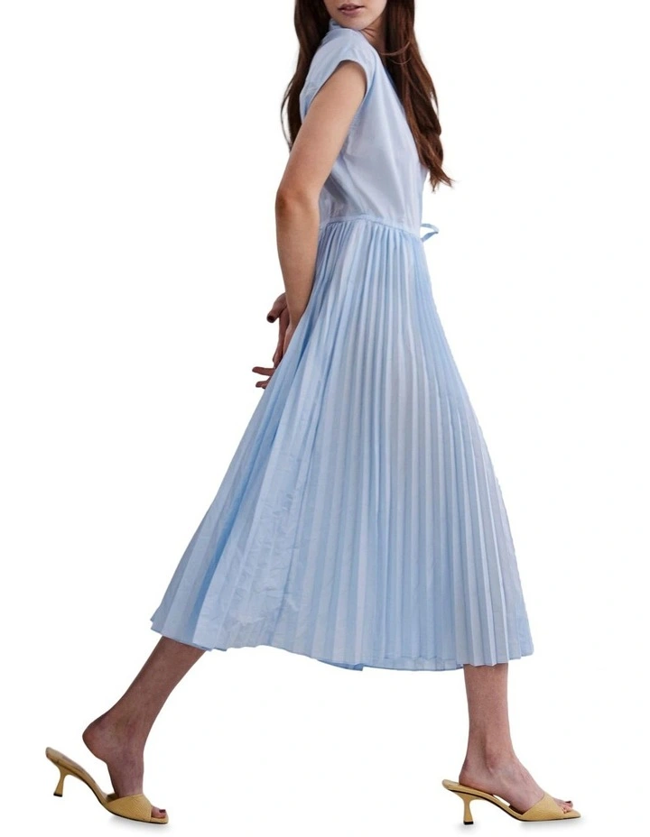 Y.A.S Wilma Midi Dress In Skyway 3 Y.A.S Wilma Midi Dress In Skyway - Image 3