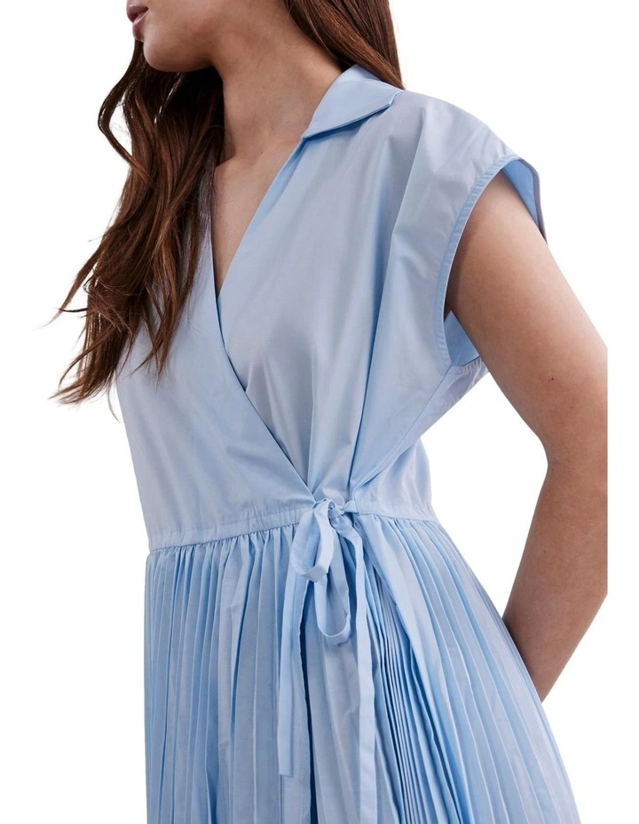 Y.A.S Wilma Midi Dress In Skyway 4 Y.A.S Wilma Midi Dress In Skyway - Image 4