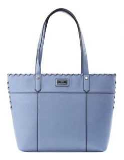 Jodie Zip Top Tote Bag In Blue