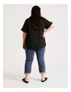 Regatta Wardrobe Staple Stretch Crop Denim Jean In Dark Wash -Myer Clothing Shop 923409820 4 720x928