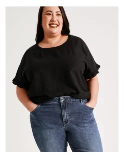 Regatta Wardrobe Staple Stretch Crop Denim Jean In Dark Wash -Myer Clothing Shop 923409820 5 720x928