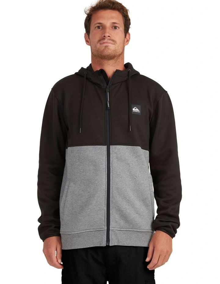 Quiksilver Burnz Zip-Up Hoodie Black 1 Quiksilver Burnz Zip-Up Hoodie Black