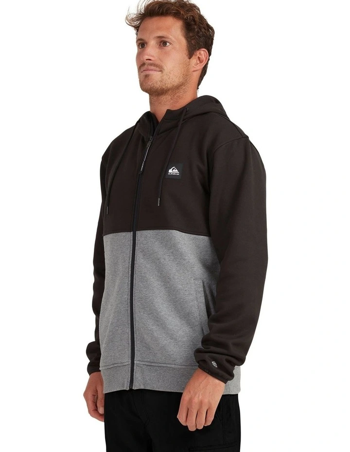 Quiksilver Burnz Zip-Up Hoodie Black 2 Quiksilver Burnz Zip-Up Hoodie Black - Image 2
