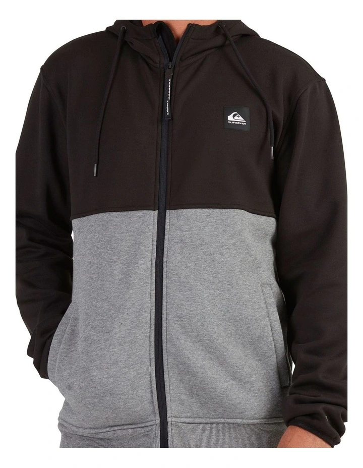 Quiksilver Burnz Zip-Up Hoodie Black 4 Quiksilver Burnz Zip-Up Hoodie Black - Image 4