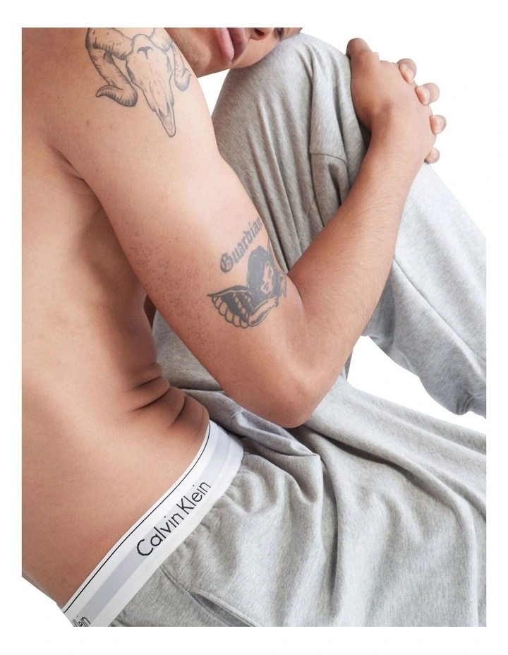 Calvin Klein Modern Cotton Lounge Jogger In Grey Marle 4 Calvin Klein Modern Cotton Lounge Jogger In Grey Marle - Image 4