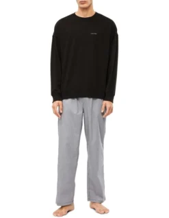 Calvin Klein Modern Cotton Lounge Top In Black