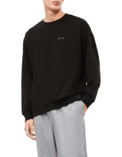 Calvin Klein Modern Cotton Lounge Top In Black -Myer Clothing Shop 923734180 3 720x928