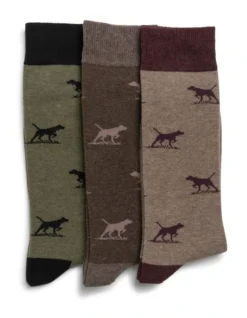 Dogs-A-Plenty Socks In Multi 3 Pack