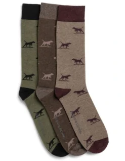 Dogs-A-Plenty Socks In Multi 3 Pack -Myer Clothing Shop 923771350 3 720x928