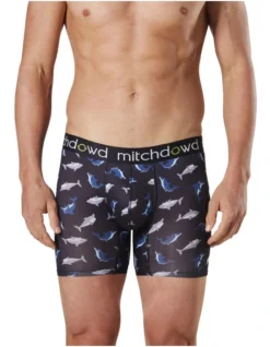 Eco Sharks Comfort Long Leg Trunk In Black