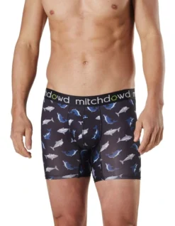 Eco Sharks Comfort Long Leg Trunk In Black -Myer Clothing Shop 924133150 4 720x928
