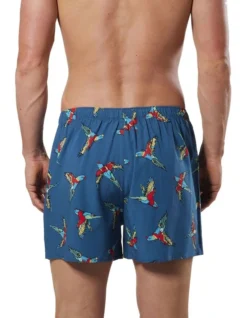 Men's Lorikeets Bamboo Boxer Short In Blue/Multi 7 Men's Lorikeets Bamboo Boxer Short In Blue/Multi -Myer Clothing Shop 924134230 3 720x928