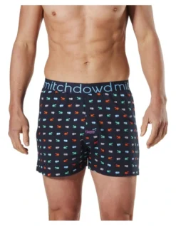 Hungry Hippo Loose Fit Boxer Short In Navy -Myer Clothing Shop 924135310 4 720x928