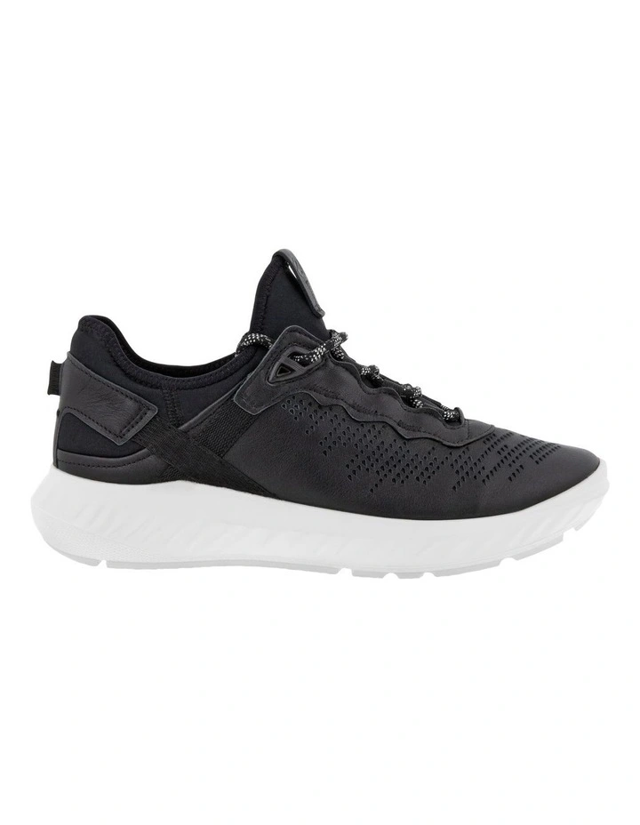 ECCO ATH-1 Elastic Lace Sneaker In Black 2 ECCO ATH-1 Elastic Lace Sneaker In Black - Image 2