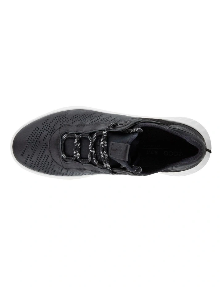 ECCO ATH-1 Elastic Lace Sneaker In Black 4 ECCO ATH-1 Elastic Lace Sneaker In Black - Image 4