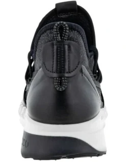 ECCO Zipflex Low Leather Textile Sneaker In Black -Myer Clothing Shop 924442660 4 720x928