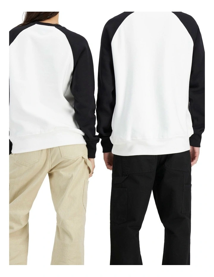 Champion Reverse Weave Archive Crew Sweat In Black/White 3 Champion Reverse Weave Archive Crew Sweat In Black/White - Image 3