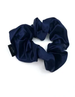 Silk Scrunchies Navy
