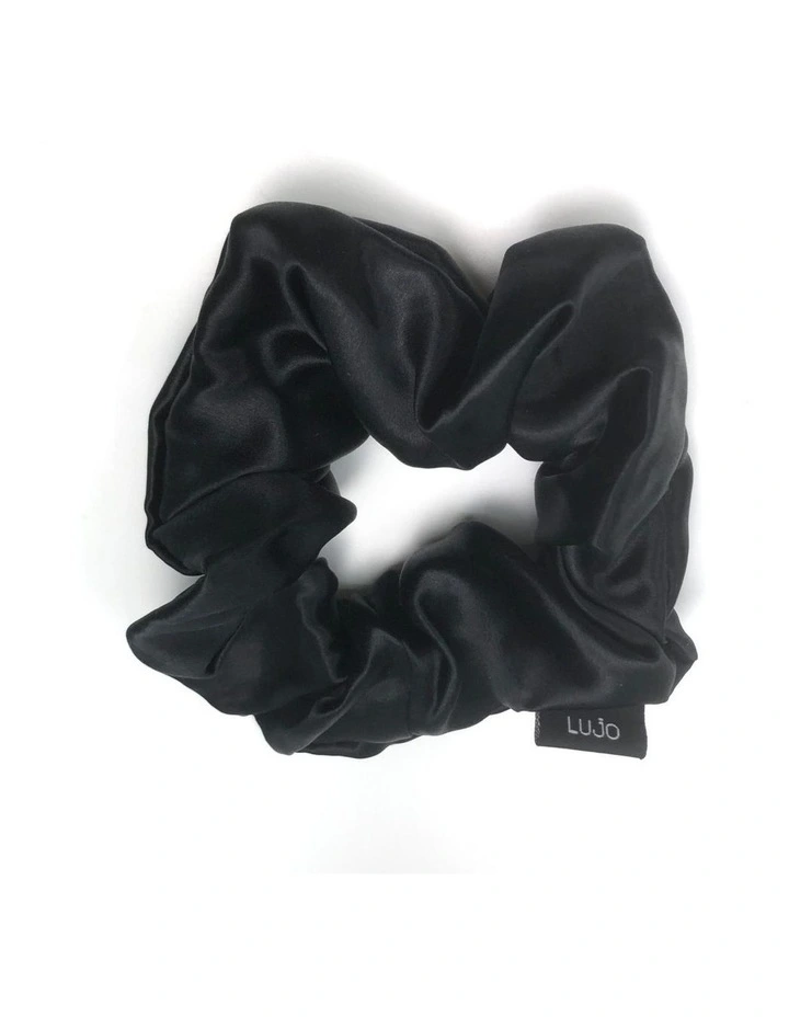 Silk Black Scrunchies 1 Silk Black Scrunchies