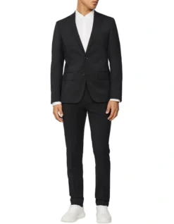 Calvin Klein Slim Twill Suit Jacket Charcoal 7 Calvin Klein Slim Twill Suit Jacket Charcoal -Myer Clothing Shop 924592600 4 720x928