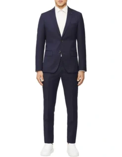 Calvin Klein Slim Twill Suit Jacket Navy -Myer Clothing Shop 924592690 4 720x928