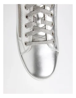 Zia Leather Sneaker In Silver -Myer Clothing Shop 924701500 4 720x928