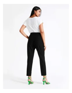 Basque Essential Cropped Slim Leg Pant In Black -Myer Clothing Shop 924717250 7 720x928