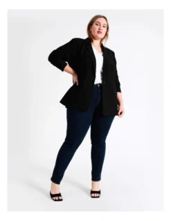 Basque Essential Single Button Blazer In Black