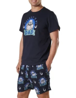STAR WARS Mandalorian Galaxy No 1 Sleep Set In Navy -Myer Clothing Shop 924736150 3 720x928