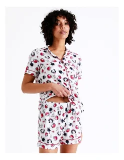 Woven Pyjama Set In White -Myer Clothing Shop 925495750 3 720x928