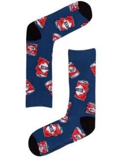 Cotton Beer Lover Socks 3 Pack Gift Box In Multi 8 Cotton Beer Lover Socks 3 Pack Gift Box In Multi -Myer Clothing Shop 925833610 4 720x928
