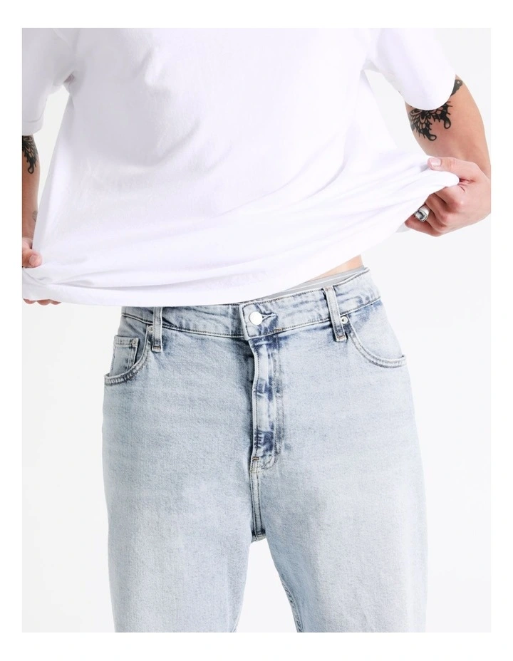 Calvin Klein Jeans Dad Jean In Bleached Blue 6 Calvin Klein Jeans Dad Jean In Bleached Blue - Image 6
