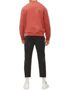 Calvin Klein Jeans Stacked Logo Crew Neck In Terracotta Tile -Myer Clothing Shop 926554240 3 720x928