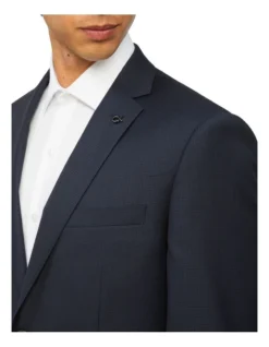 Calvin Klein X-Slim Puppytooth Suit Jacket In Navy -Myer Clothing Shop 926626330 4 720x928