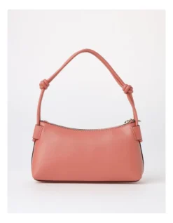 DKNY Kiera Zip Top Shoulder Bag In Coral