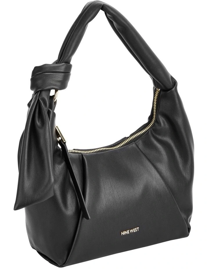 Nine West Doris Zip Top Hobo Bag In Black 2 Nine West Doris Zip Top Hobo Bag In Black - Image 2