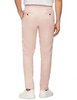 Calvin Klein X-Slim Plain Linen Suit Pant In Pink -Myer Clothing Shop 926776810 3 1 720x928