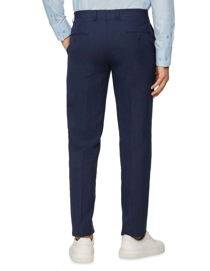 Calvin Klein Slim Puppytooth Suit Pant In Navy 3 Calvin Klein Slim Puppytooth Suit Pant In Navy - Image 3