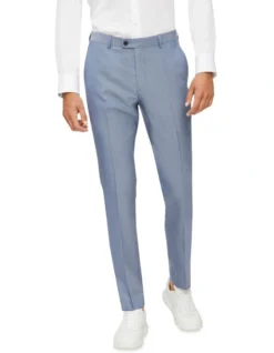 Calvin Klein X-Slim Plain Suit Pant In Sky Blue