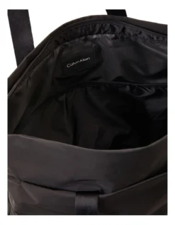 Calvin Klein Zip Top Recycled Polyester Tote Bag In Black -Myer Clothing Shop 926887870 3 720x928