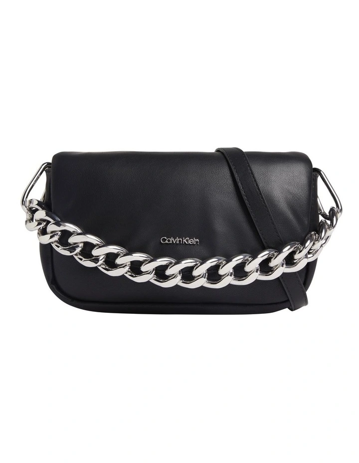 Calvin Klein Faux Leather Crossbody Bag In Black 3 Calvin Klein Faux Leather Crossbody Bag In Black - Image 3