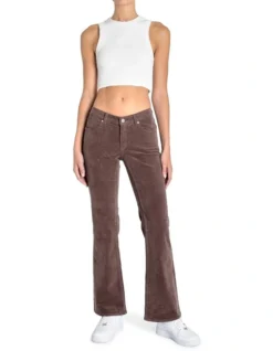 ABRAND JEANS A 99 Low Boot Cocoa Cord In Brown