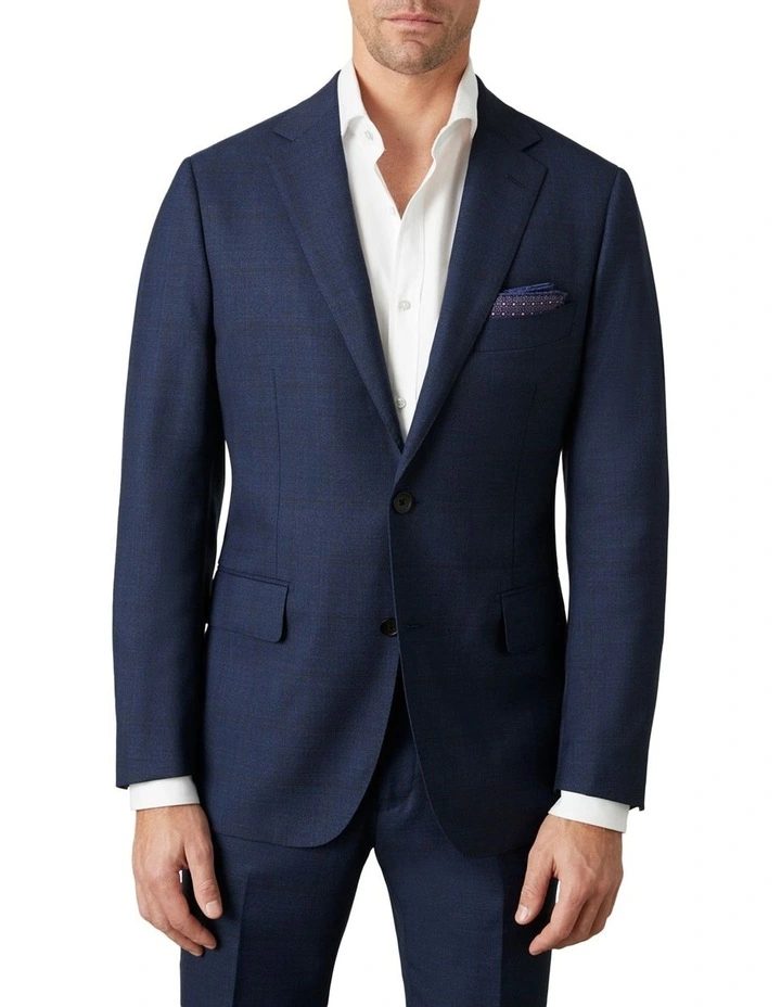 Healesville Jacket Nat Stretch In Blue Brown 2 Healesville Jacket Nat Stretch In Blue Brown - Image 2