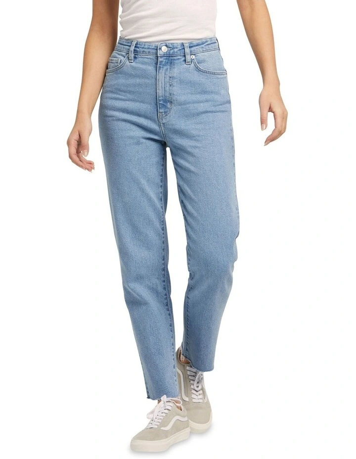 High Waist Mom Jean In Whisper Blue 1 High Waist Mom Jean In Whisper Blue