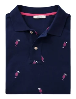Cocktail Print Pique Polo Navy -Myer Clothing Shop 928182250 4 720x928