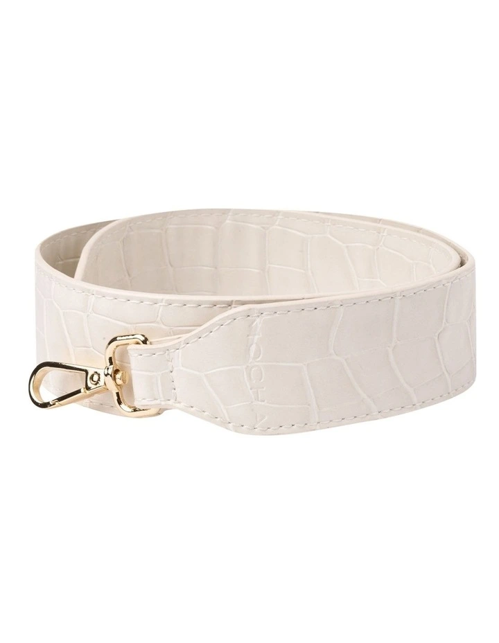 Stone-Pattern PU Strap In Cream 1 Stone-Pattern PU Strap In Cream