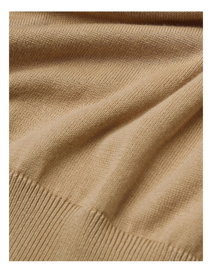 Ben Sherman Signature Knitted Polo In Sand 5 Ben Sherman Signature Knitted Polo In Sand - Image 5