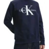 Calvin Klein Jeans Core Monogram Crewneck In Night Sky