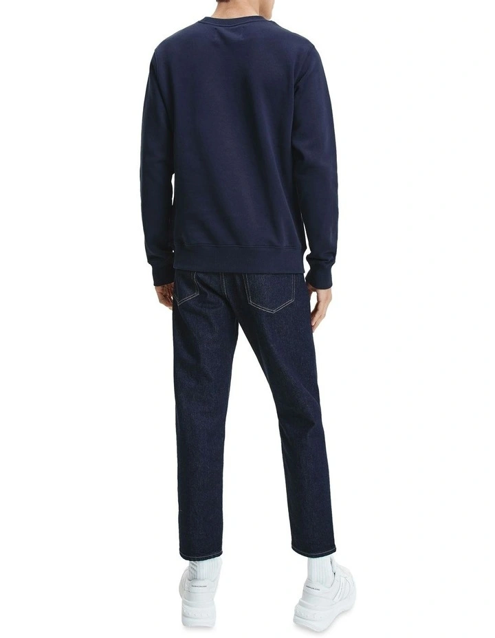 Calvin Klein Jeans Core Monogram Crewneck In Night Sky 4 Calvin Klein Jeans Core Monogram Crewneck In Night Sky - Image 4