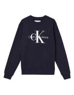Calvin Klein Jeans Core Monogram Crewneck In Night Sky 9 Calvin Klein Jeans Core Monogram Crewneck In Night Sky -Myer Clothing Shop 928352260 5 720x928